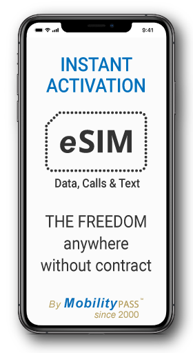 MobilityPass Pay-as-you-Go eSIM for IOS