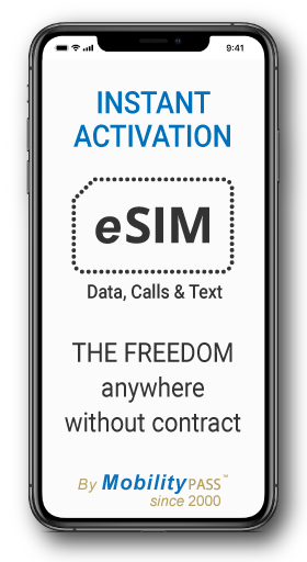 MobilityPass Pay as you Go eSIM iPhone dual SIM